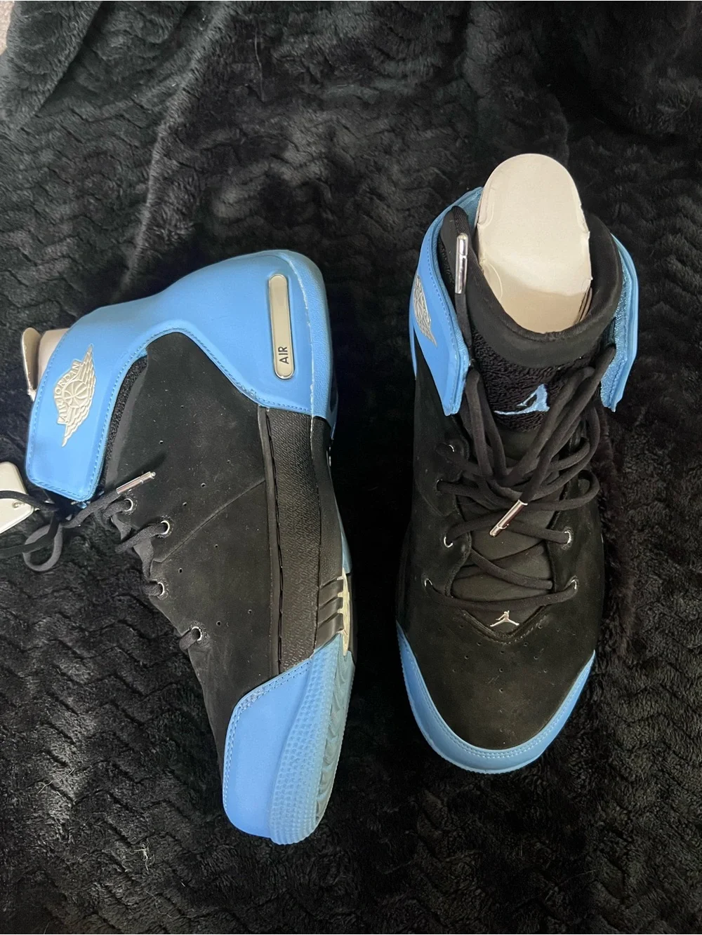 OG Nike Air Jordan Melo 1.5 Black University Blue Carmelo Anthony Size 8.5 w/Box